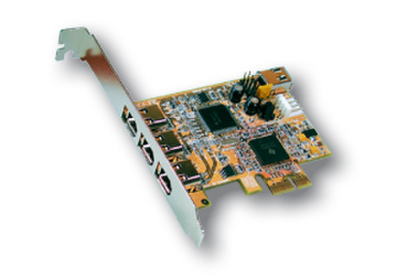 EXSYS PCI-Express FireWire 1394A card, 3+1 Ports интерфейсная карта/адаптер