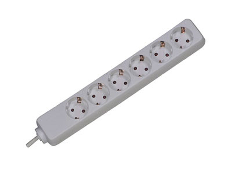 Bachmann Surge protector, 3m 6AC outlet(s) 250V 3m Weiß Spannungsschutz