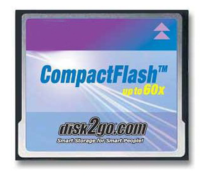 disk2go CompactFlash Card 512MB 60x 0.5GB CompactFlash memory card