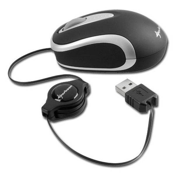 Sharkoon Mobile Laser Mouse USB Оптический 1600dpi компьютерная мышь