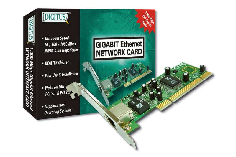 Digitus Gigabit PCI Card 2000Мбит/с сетевая карта