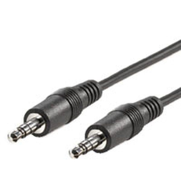 ROLINE 3.5mm AV Cable ST/ST 0.2m 0.2m 3.5mm 3.5mm Black audio cable