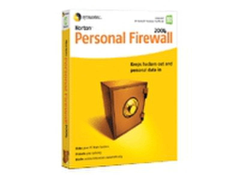 Symantec Norton Personal Firewall 2004 v7 DE CD for Windows 98 2000 ME XP 5 use 5user(s) Full