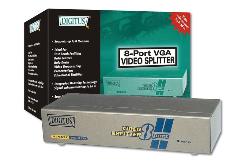 Digitus VGA Splitter 1 in 8 Notebook-Dockingstation & Portreplikator