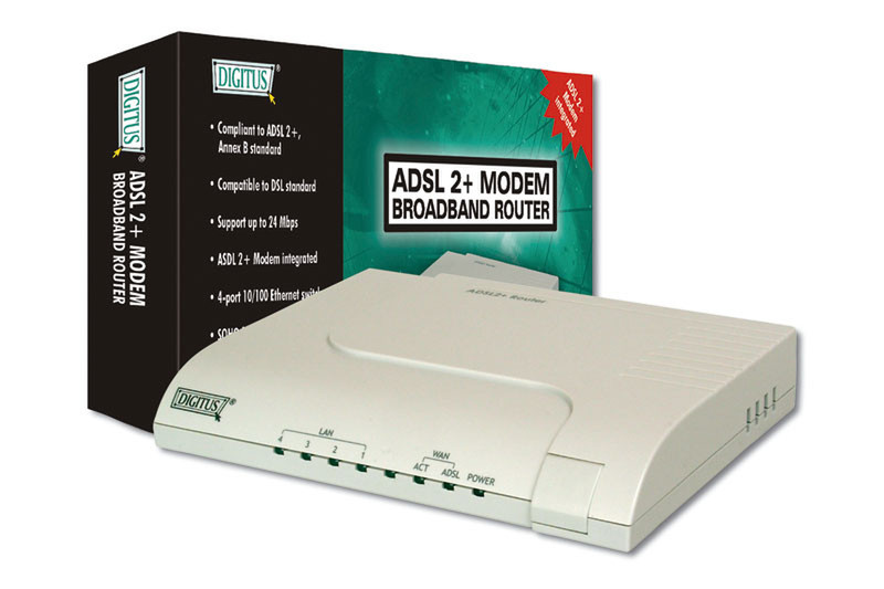 Digitus ADSL 2 / Modem Router ADSL Kabelrouter