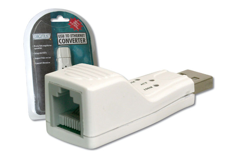 Digitus Fast Ethernet Adapter to USB 1.1 12Мбит/с сетевая карта