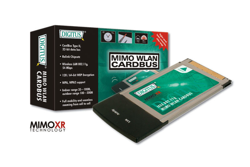 Digitus WLAN MIMO Cardbus Adapter 54Мбит/с сетевая карта