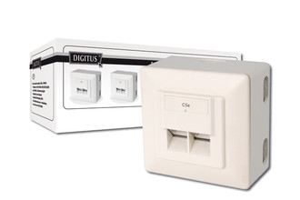 Digitus Modular Wall Outlet CAT5e RJ-45 wire connector