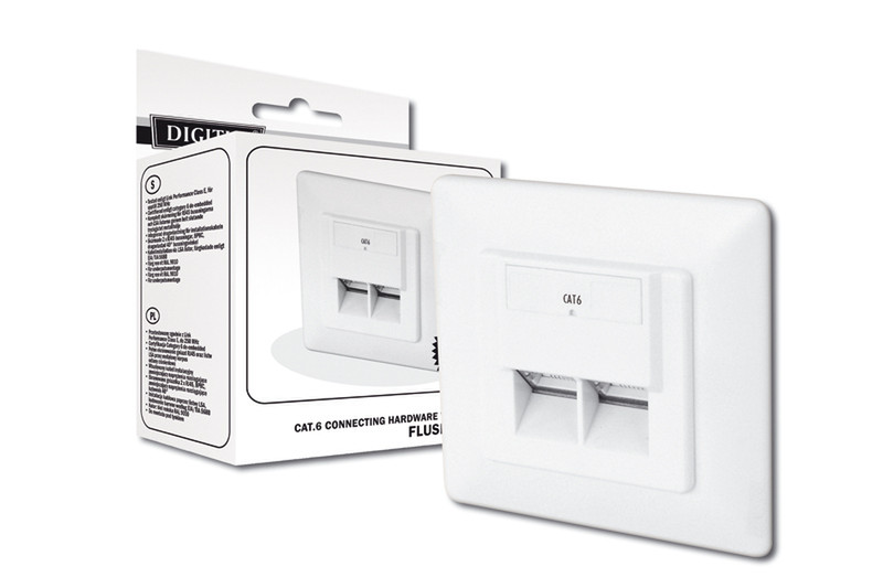 Digitus Modular Wall Outlet CAT6 RJ-45 wire connector
