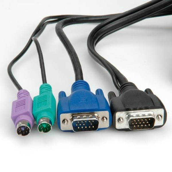 Value KVM-Cable for LCD KVM Switch,1.8m 1.8м кабель клавиатуры / видео / мыши