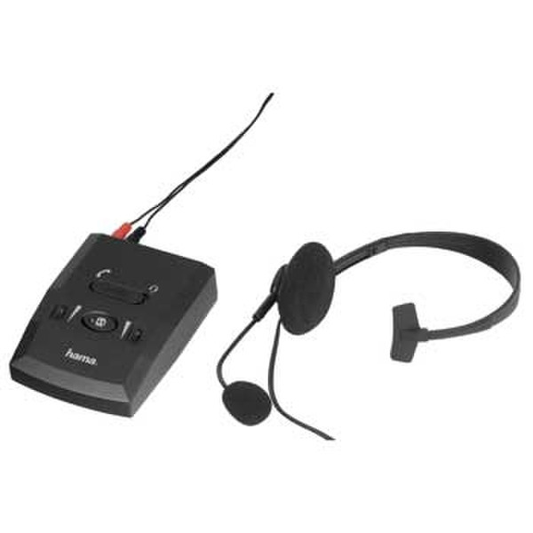 Hama Telephone Headset/Amplifier HA-2710 Monophon Verkabelt Schwarz Mobiles Headset