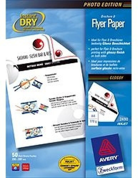 Avery Inkjet paper 50 Sheet Druckerpapier