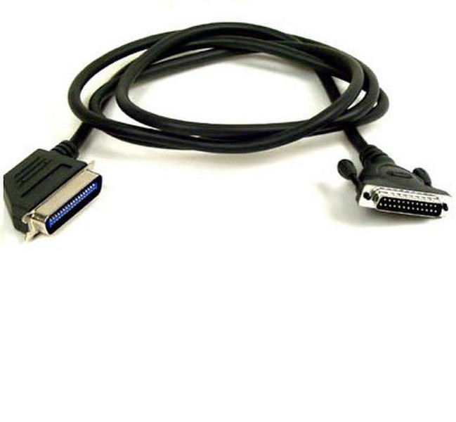 Belkin Non-IEEE Parallel Printer Cable with Right Angle Connectors (A/B) - 1.8m 1.8m Black printer cable