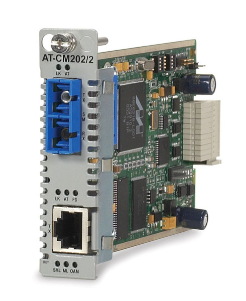 Allied Telesis 10/100TX, 100FX (SC) Converteon™ media & rate converter line card w/ OAM, 40km 100Mbit/s network media converter