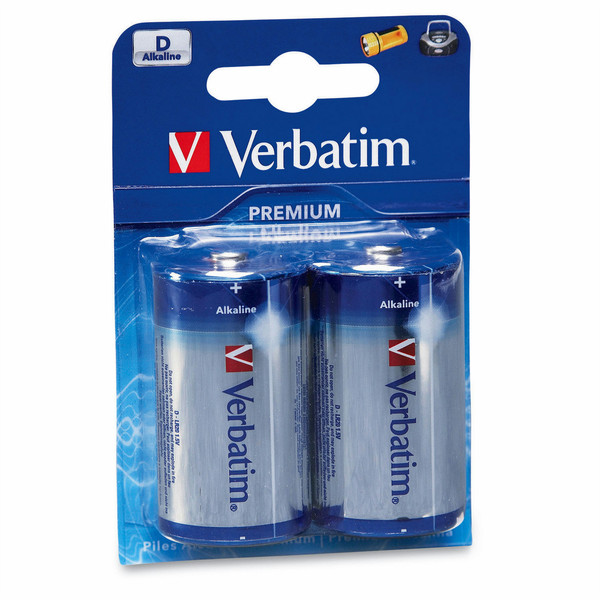 Verbatim D Alkaline Batteries Щелочной 1.5В батарейки
