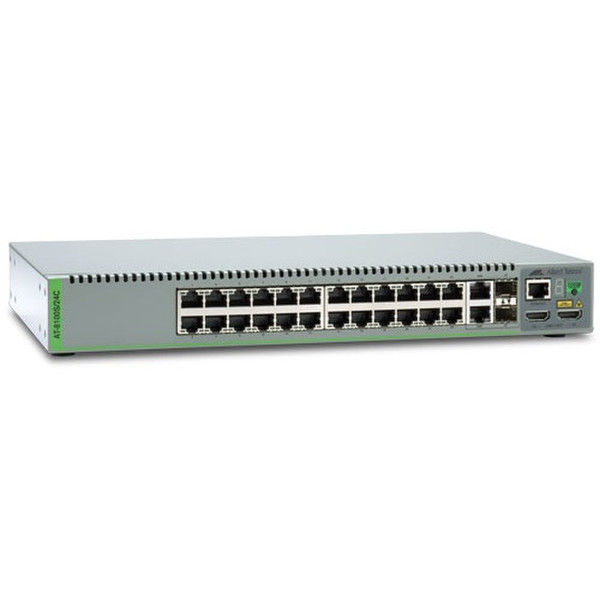 Allied Telesis AT-8100S/24C gemanaged L3+ Gigabit Ethernet (10/100/1000) 1U Grau