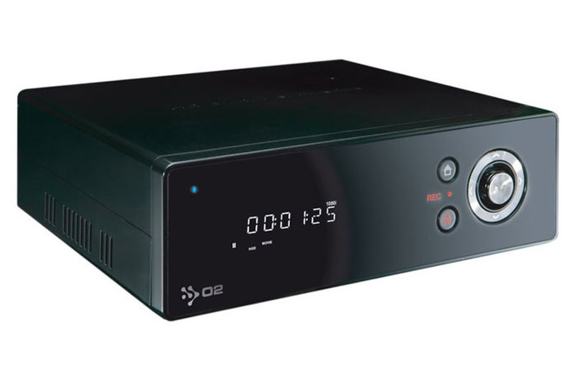 O2media HMT-600 + 1TB HDD & USB WiFi n 1920 x 1080pixels Wi-Fi Black digital media player