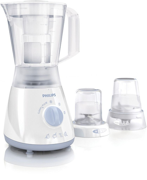 Philips Daily Collection HR2003/70 Tabletop blender 1.5L 350W Blue,White blender