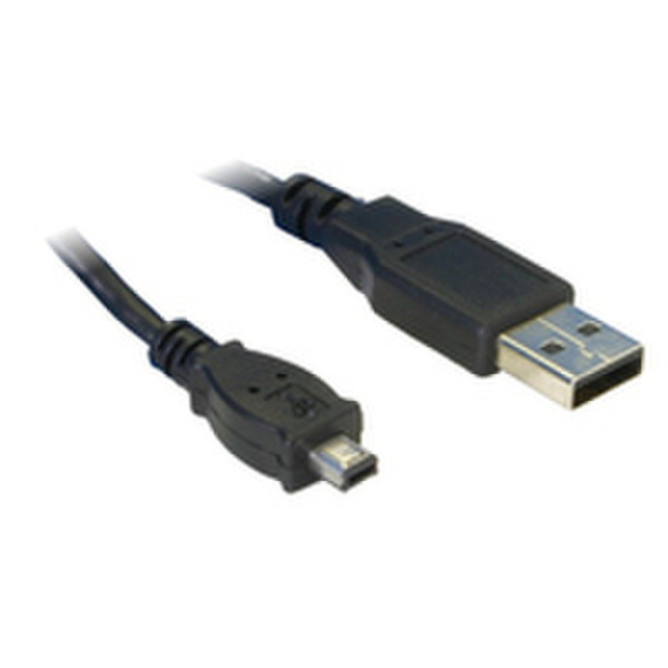MLINE minuUSB Data Cable miniUSB USB Black mobile phone cable