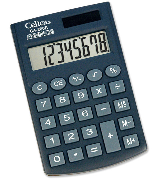 Celica CA-200II Pocket Basic calculator Black