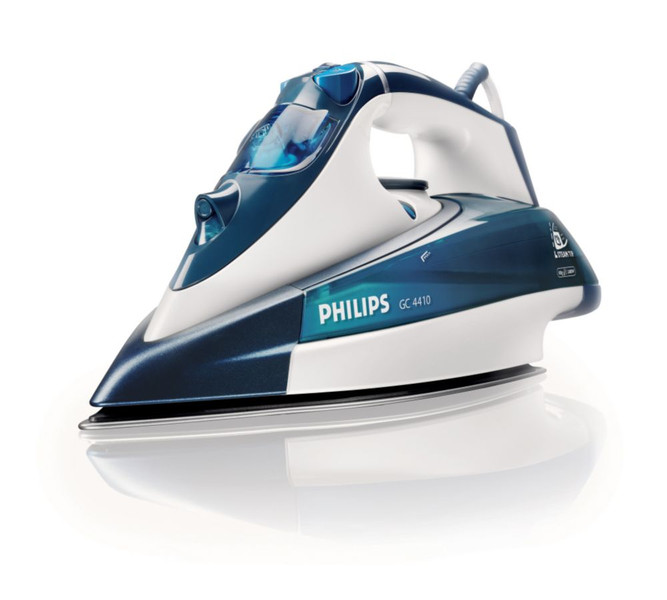 Philips Azur GC4410/27 Утюг для сухой глажки и отпаривания 2400Вт Синий, Белый утюг