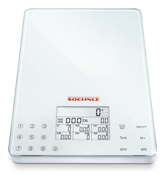 Soehnle Food Control Easy Electronic kitchen scale Белый