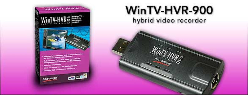 Hauppauge WinTV HVR-900 Analog,DVB-T USB