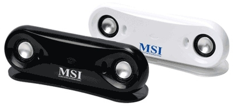 MSI StarSound USB Stereo Speaker 3D Black Black loudspeaker