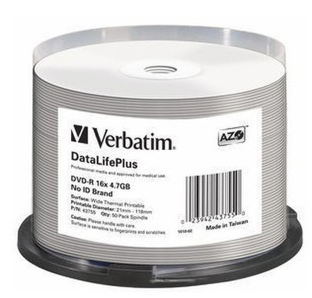 Verbatim DVD-R 16x 4.7ГБ DVD-R 50шт