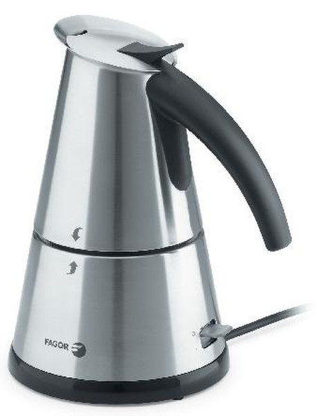 Fagor CEI-600 Electric moka pot 0.3L 6cups Stainless steel coffee maker