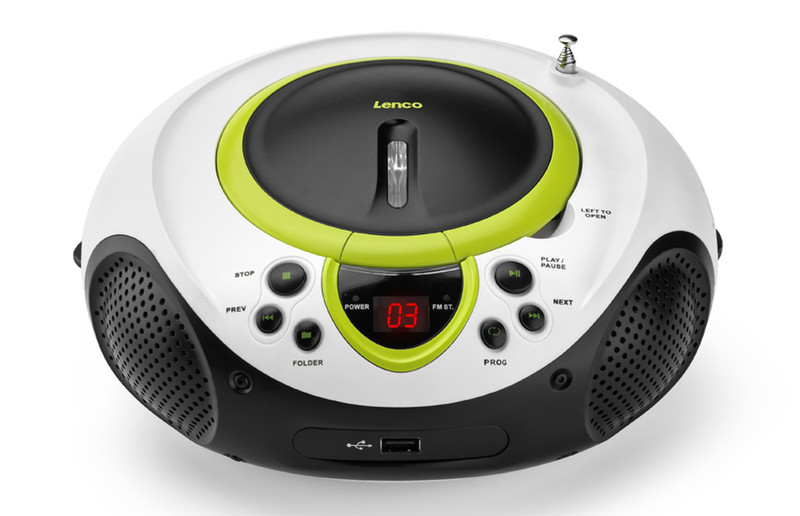 Lenco SCD-38 USB Аналоговый Зеленый CD радио