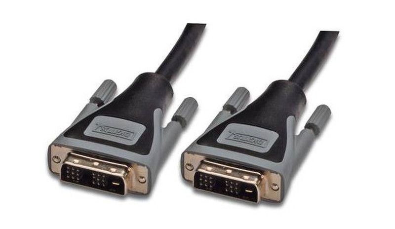 Digitus 2m DVI-D Cable 2m DVI-D DVI-D Black,Grey DVI cable