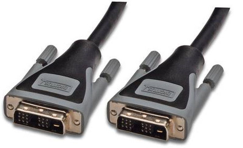 Digitus DK-110010 5m DVI-D DVI-D Black,Grey DVI cable