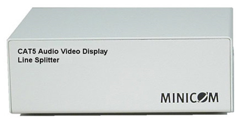 Minicom Advanced Systems Cat5 Audio Video Display Line Splitter Videosplitter