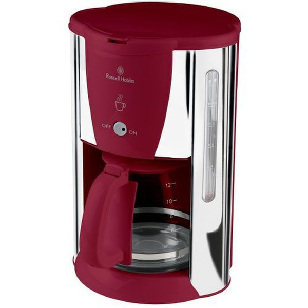 Russell Hobbs Deco Drip coffee maker 1L 20cups Red,Stainless steel