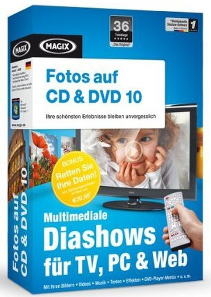 Magix Fotos auf CD & DVD 10, Box, Win, DEU