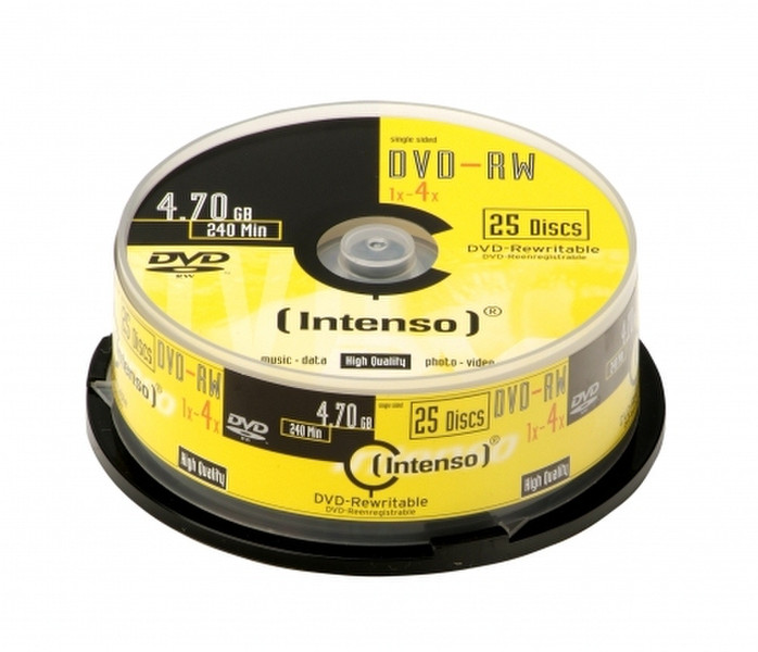 Intenso DVD-RW 4.7GB, 4x 4.7GB DVD-RW 25pc(s)