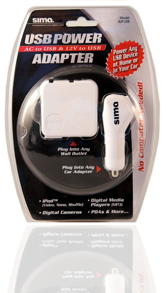 Sima SUP-USB Белый адаптер питания / инвертор