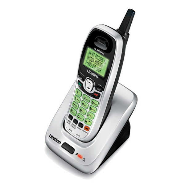 Uniden EXI8560 DECT Идентификация абонента (Caller ID) Черный, Cеребряный телефон