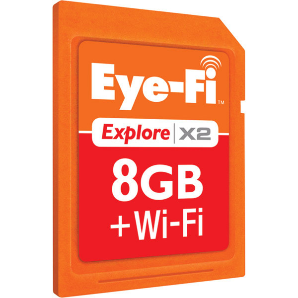 Eye-Fi Explore X2, 8GB 8ГБ SDHC Class 6 карта памяти