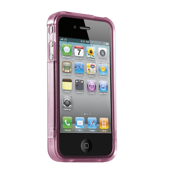 Agent 18 ClearShield iPhone 4 Розовый, Прозрачный