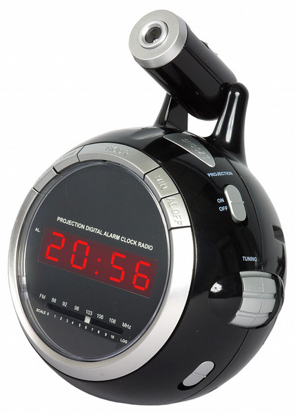 Marquant MCKP-3 Часы Аналоговый Черный, Cеребряный радиоприемник