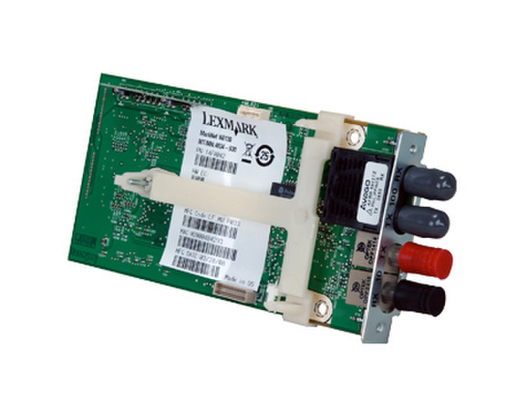 Lexmark C925 X925 MARKNET N8130 FIBRE Internal Ethernet LAN Green print server