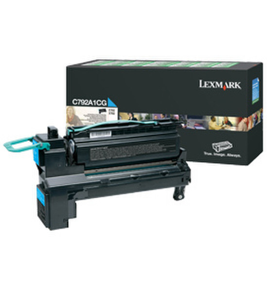 Lexmark C792A1CG Картридж 6000страниц Бирюзовый тонер и картридж для лазерного принтера