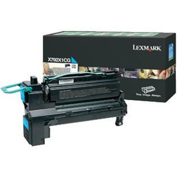 Lexmark X792X1CG Toner 20000pages Cyan laser toner & cartridge