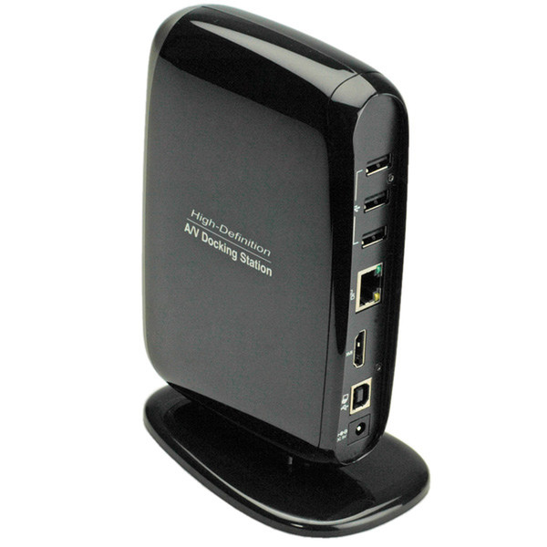 ROLINE Audio/Video Docking Station, HDMI Черный док-станция для ноутбука