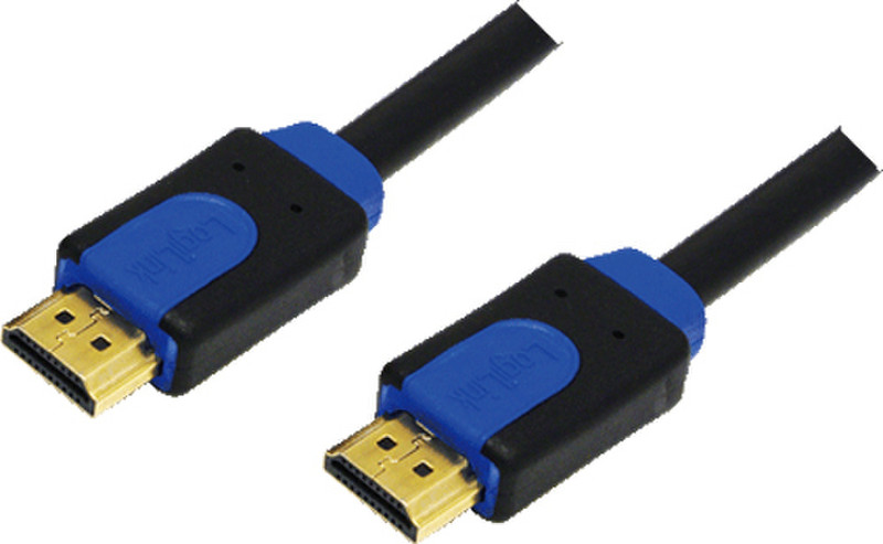 LogiLink CHB1102 2m HDMI HDMI Schwarz, Blau HDMI-Kabel