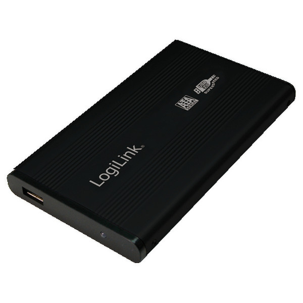 LogiLink UA0106 2.5" USB powered Black storage enclosure