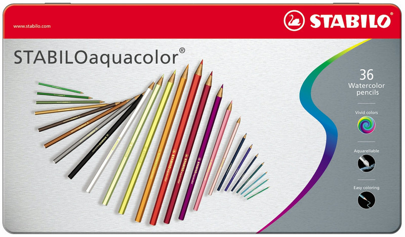 Stabilo Aquacolor 36шт цветной карандаш