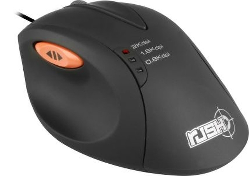 Sharkoon Rush Mouse USB Лазерный Черный компьютерная мышь